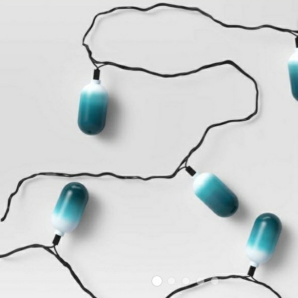 PROJECT 62 Teal Ombre String Lights- 10 Count
